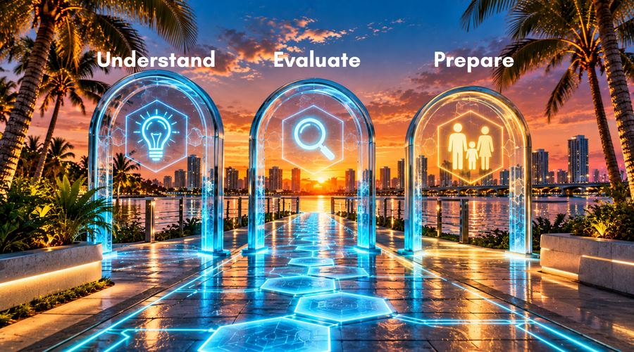 Three questions: Understand, Evaluate, Prepare